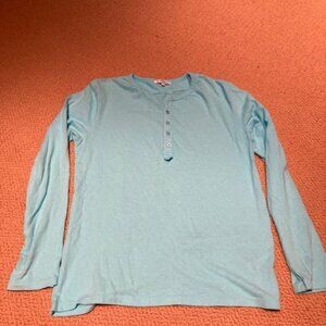 Cotton Citizen Turquoise Henley